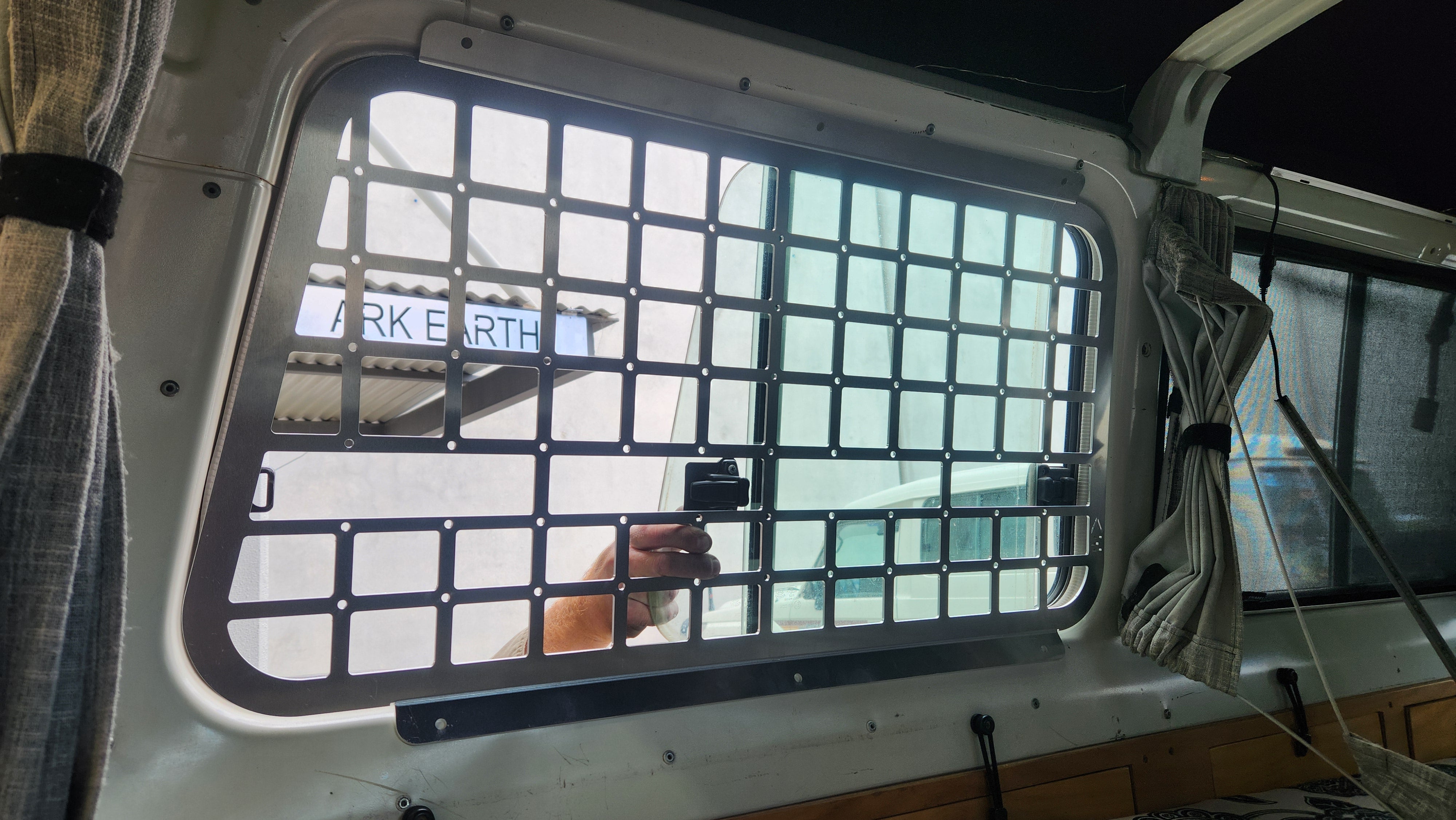 Rear side window Molle panels