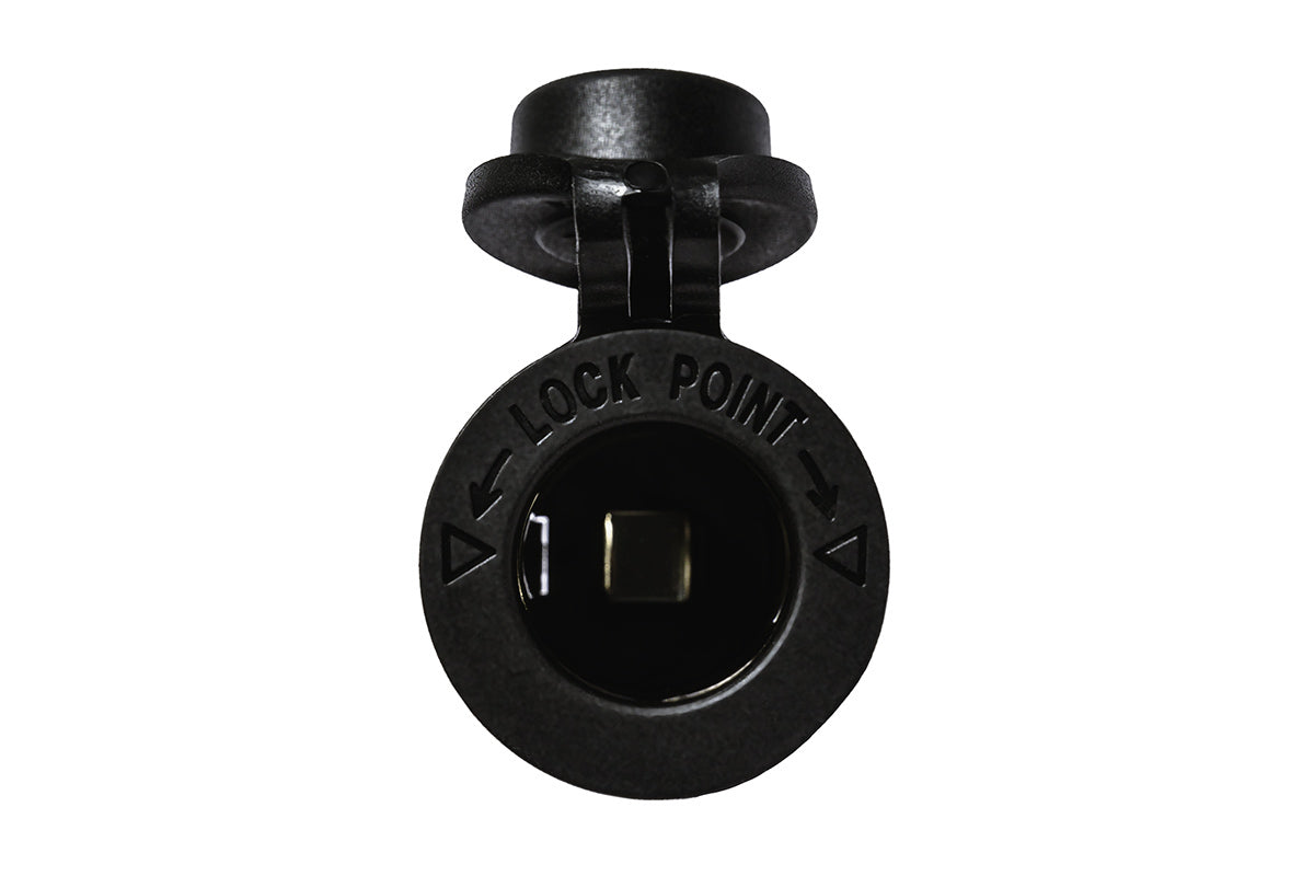 ALLSPARK SOCKET - BLACK 12-24V DC CIG SOCKET