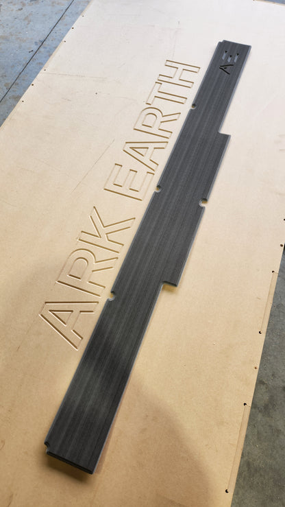 Ark Earth EVA foam rear bar step, CNC cut in Slate Grey/Charcoal