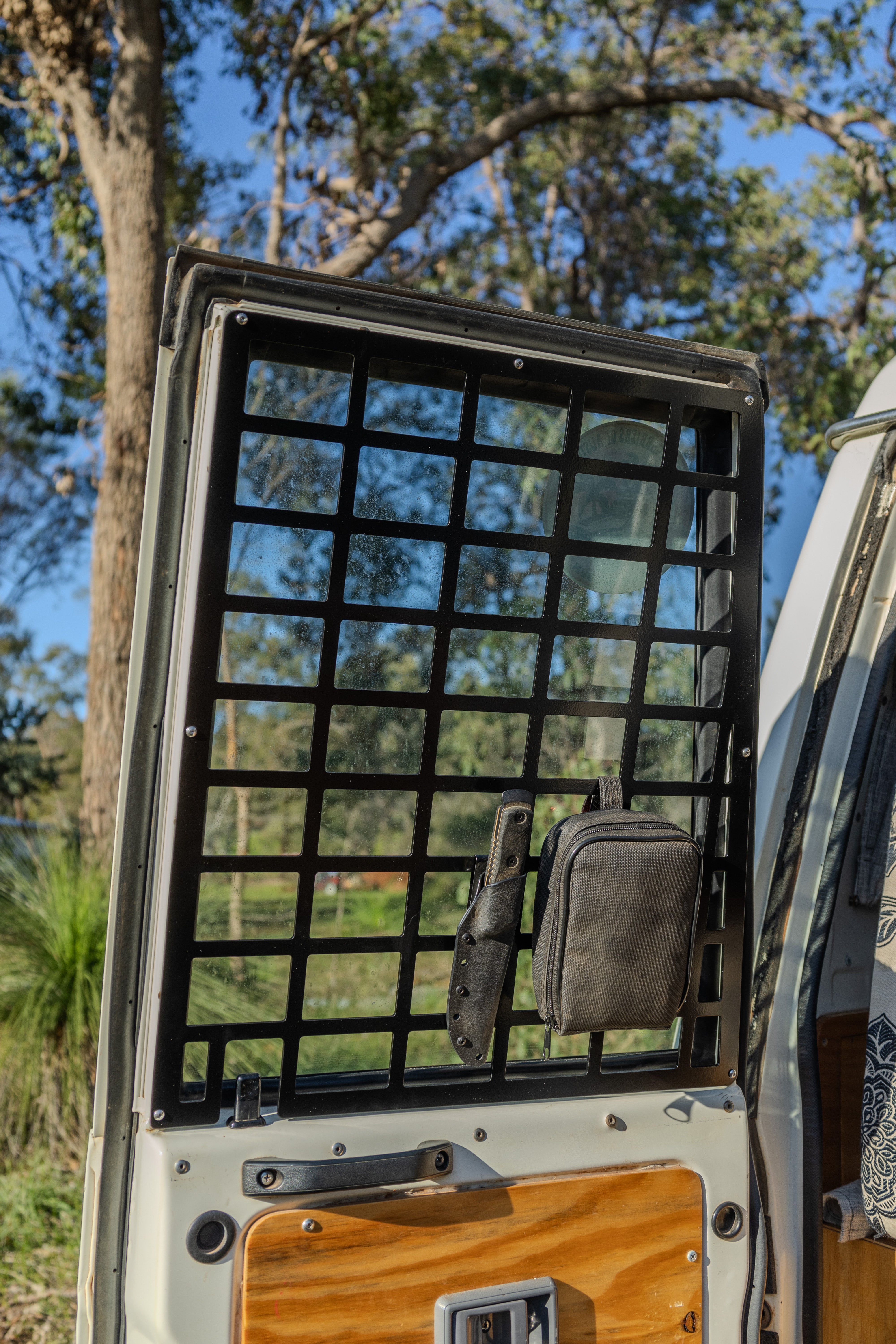 Troopcarrier rear door Molle panels