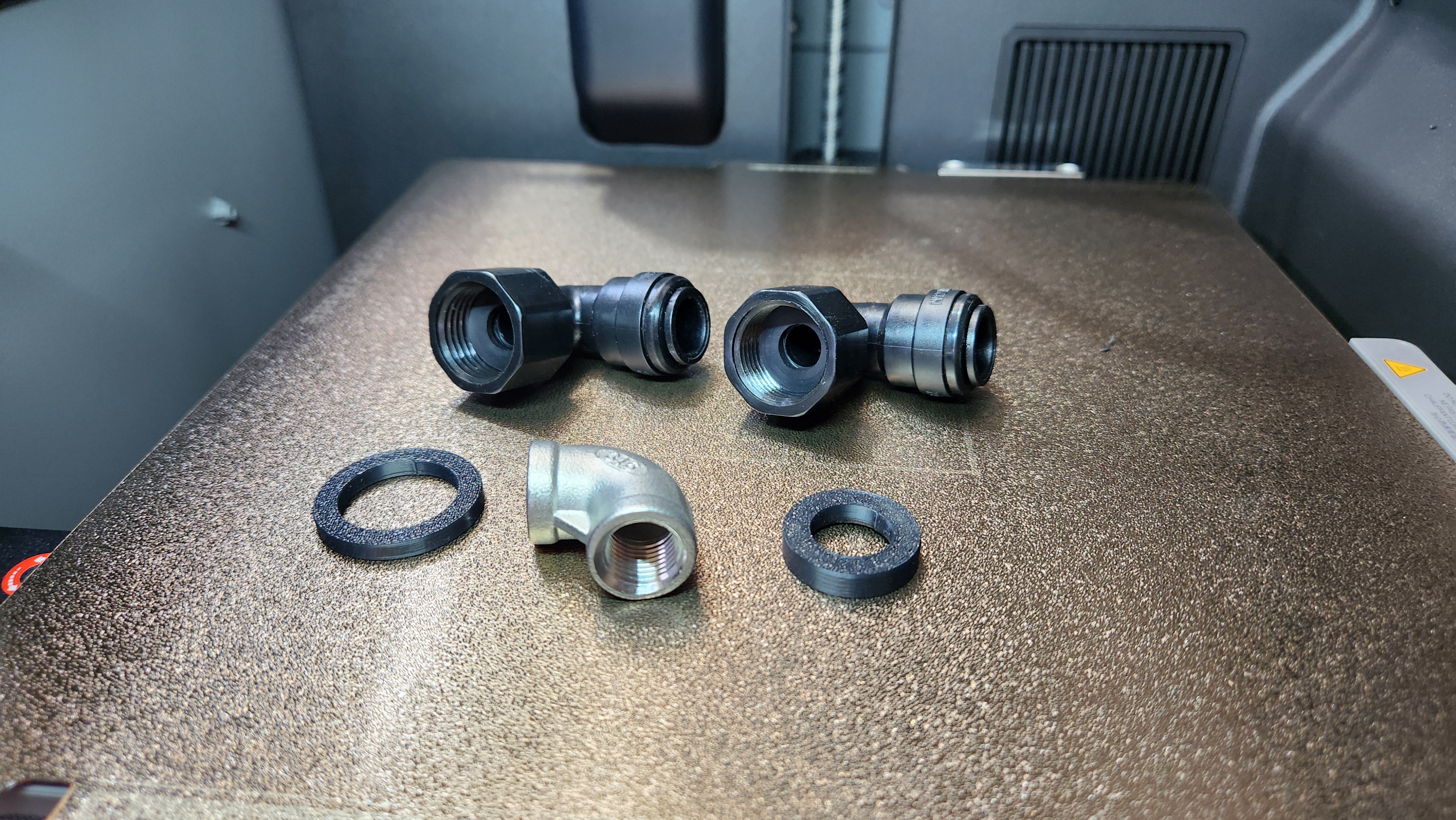 Utility panel plumbing kit extra fittings